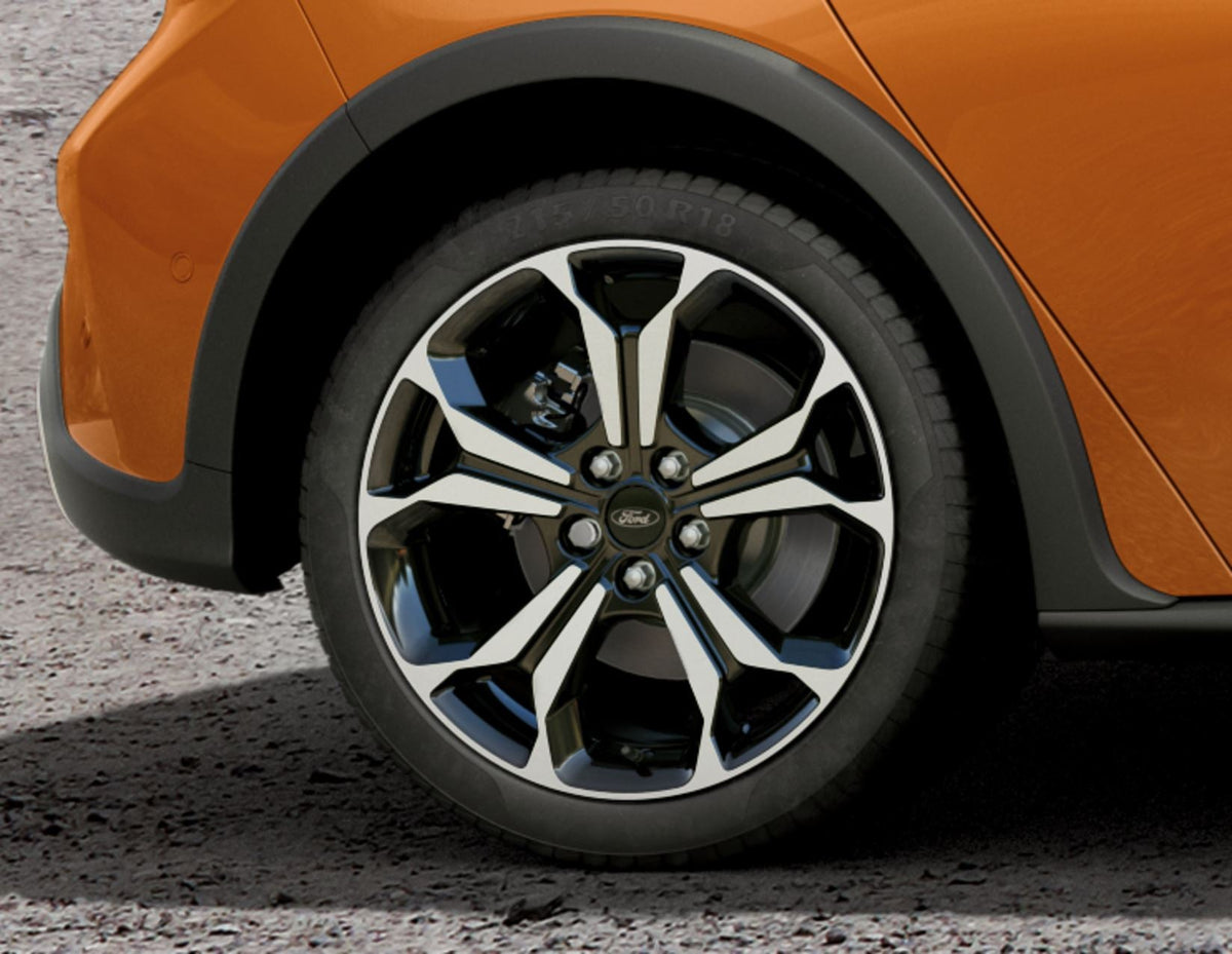 FOCUS 18" ALLOY WHEEL 5X2-Y-SPOKE DESIGN BLACK MACHINED FINISH 2018-2025