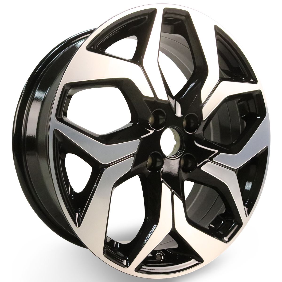 ECOSPORT 18" ALLOY WHEEL 5-SPOKE DESIGN ABSOLUTE BLACK MACHINED FINISH 2017-2023 2265014