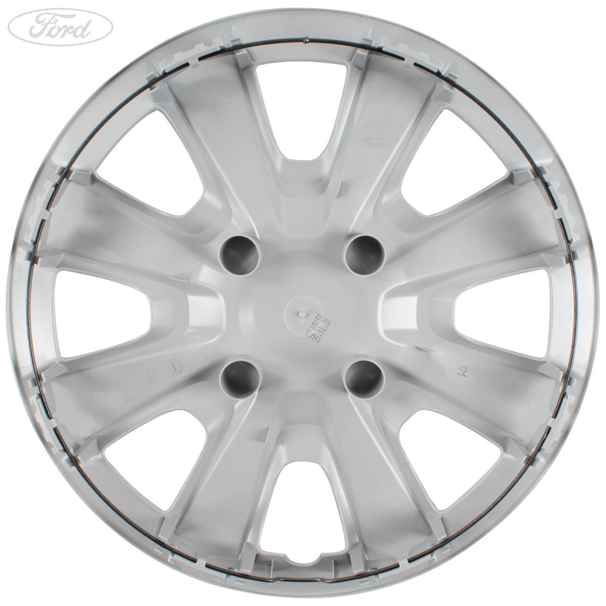 KA SINGLE 14" WHEEL TRIM HUB CAP COVER 8-SPOKE SILVER