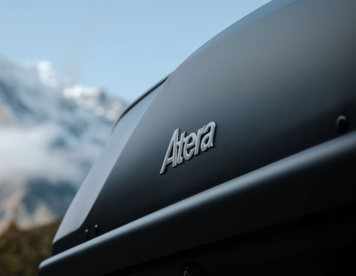 ATERA* CASAR M 380L ROOF BOX LOCKABLE DUAL OPENING LAVA STRUCTURED