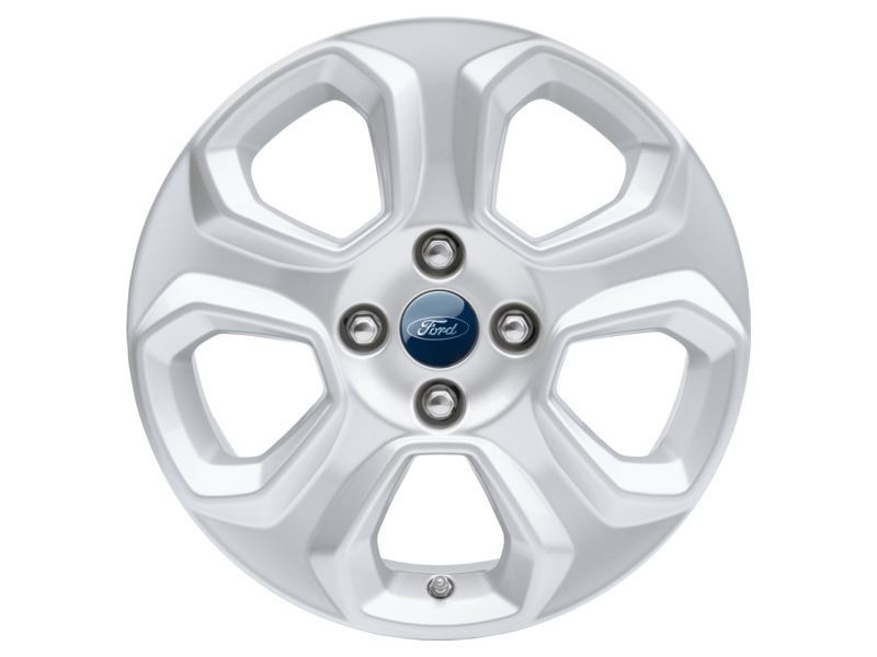 ECOSPORT 16" ALLOY WHEEL 5-SPOKE DESIGN SPARKLE SILVER FINISH 2017-2023
