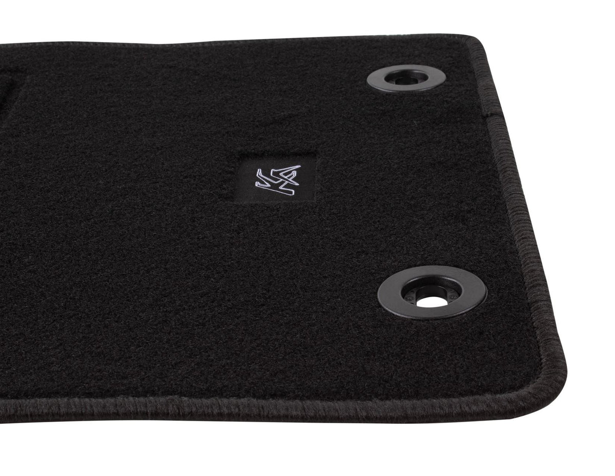 KA FRONT & REAR CARPET FLOOR MAT KIT CONTOURED SET BLACK 2008-2012 1543878
