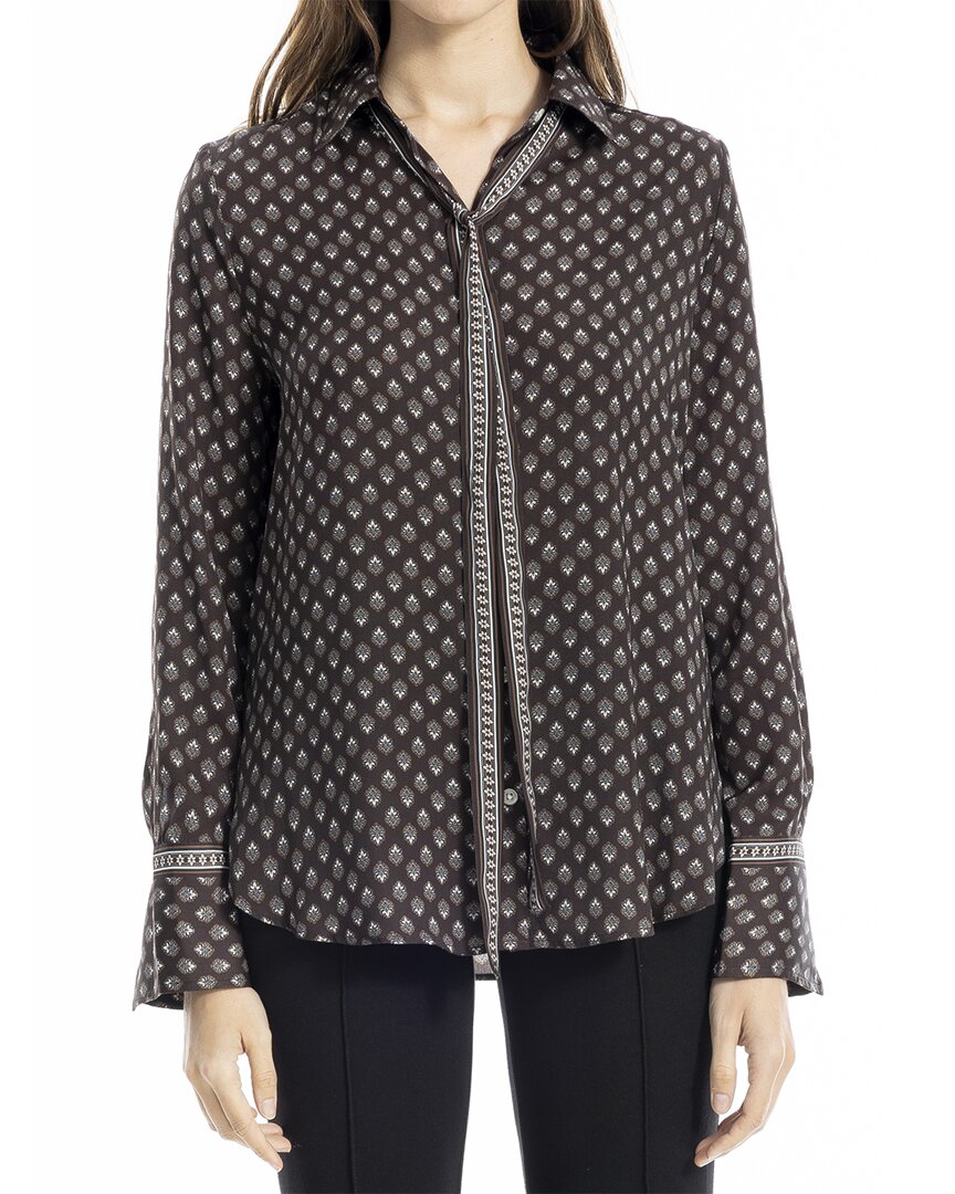Max Studio Button Front Blouse