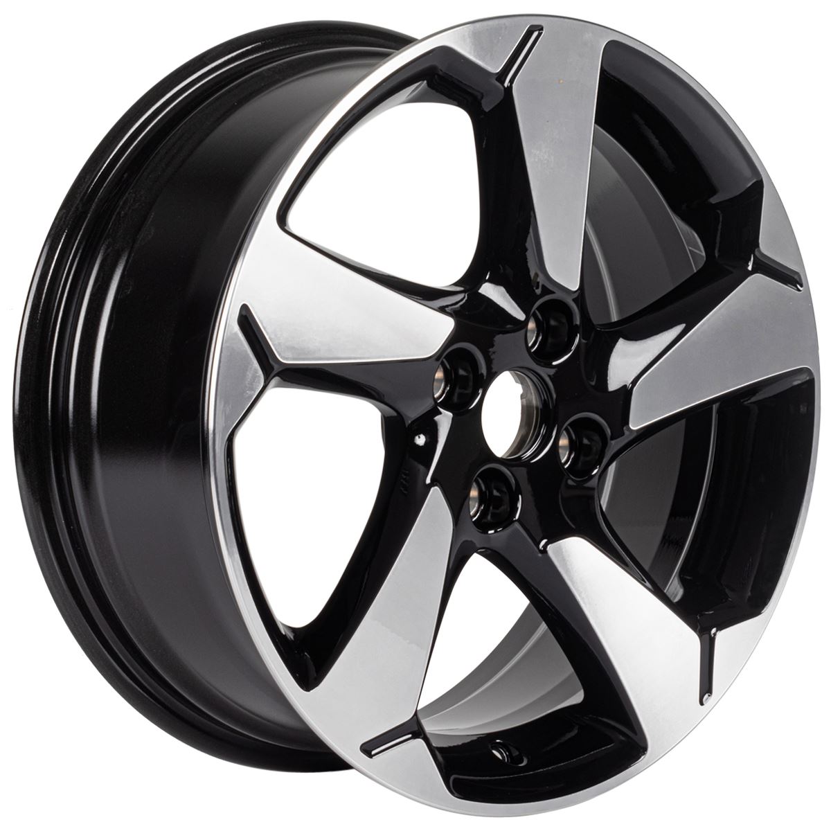 FIESTA 17" ALLOY WHEEL 5-SPOKE DESIGN ABSOLUTE BLACK FINISH 2017-2023