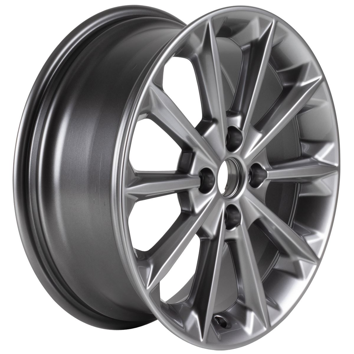 FIESTA 17" ALLOY WHEEL 10-SPOKE DESIGN LUSTER NICKEL FINISH 2017-2023