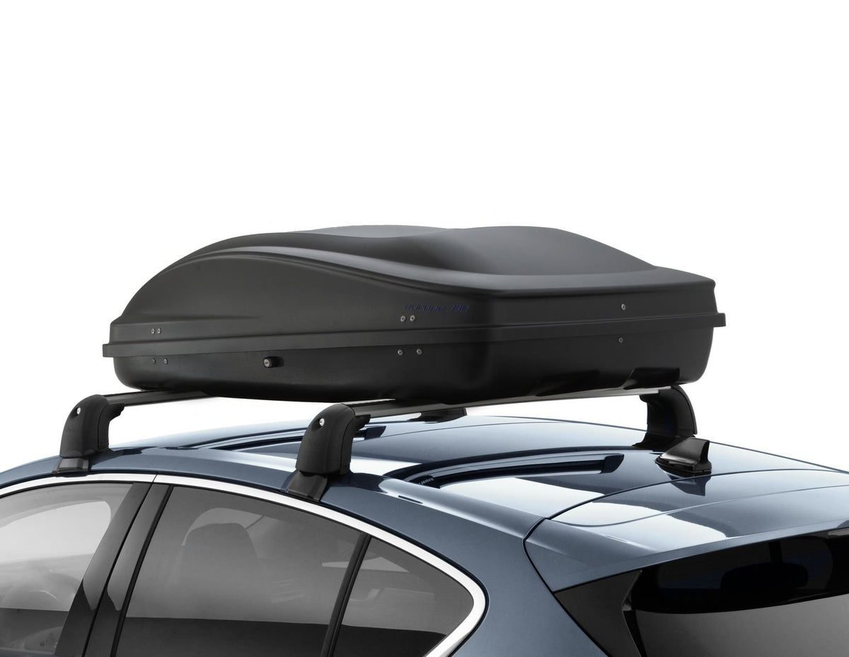 G3* ELEGANCE EUROPE 330L ROOF BOX LOCKABLE DUAL OPENING EMBOSSED MATT BLACK