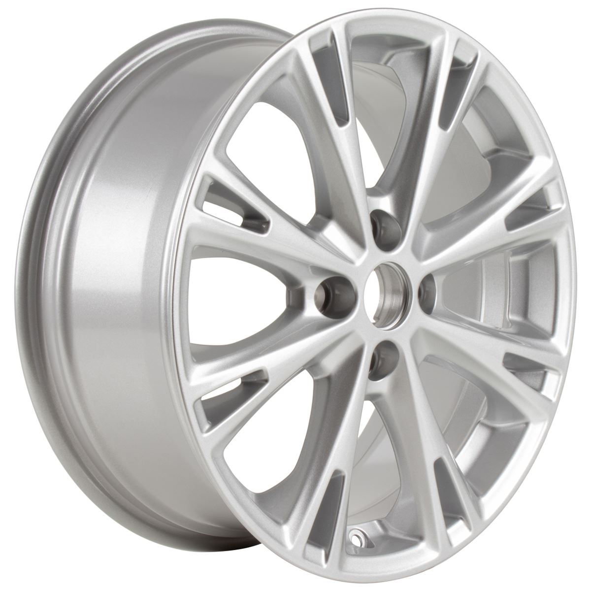 FIESTA 17" ALLOY WHEEL 8-SPOKE DESIGN SPARKLE SILVER FINISH 2012-2019