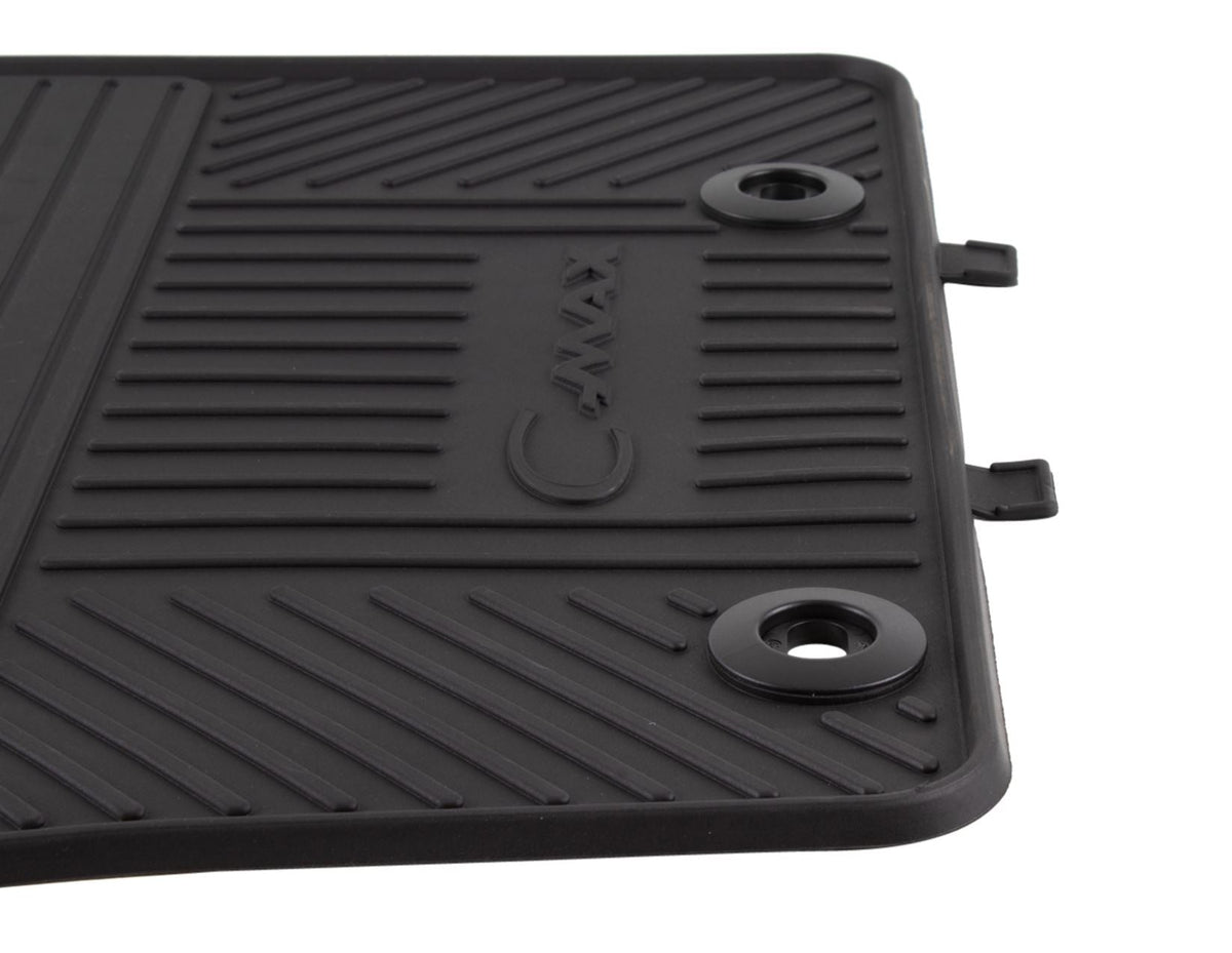 C-MAX 11/2010-03/2015 RUBBER FLOOR MATS FRONT,BLACK