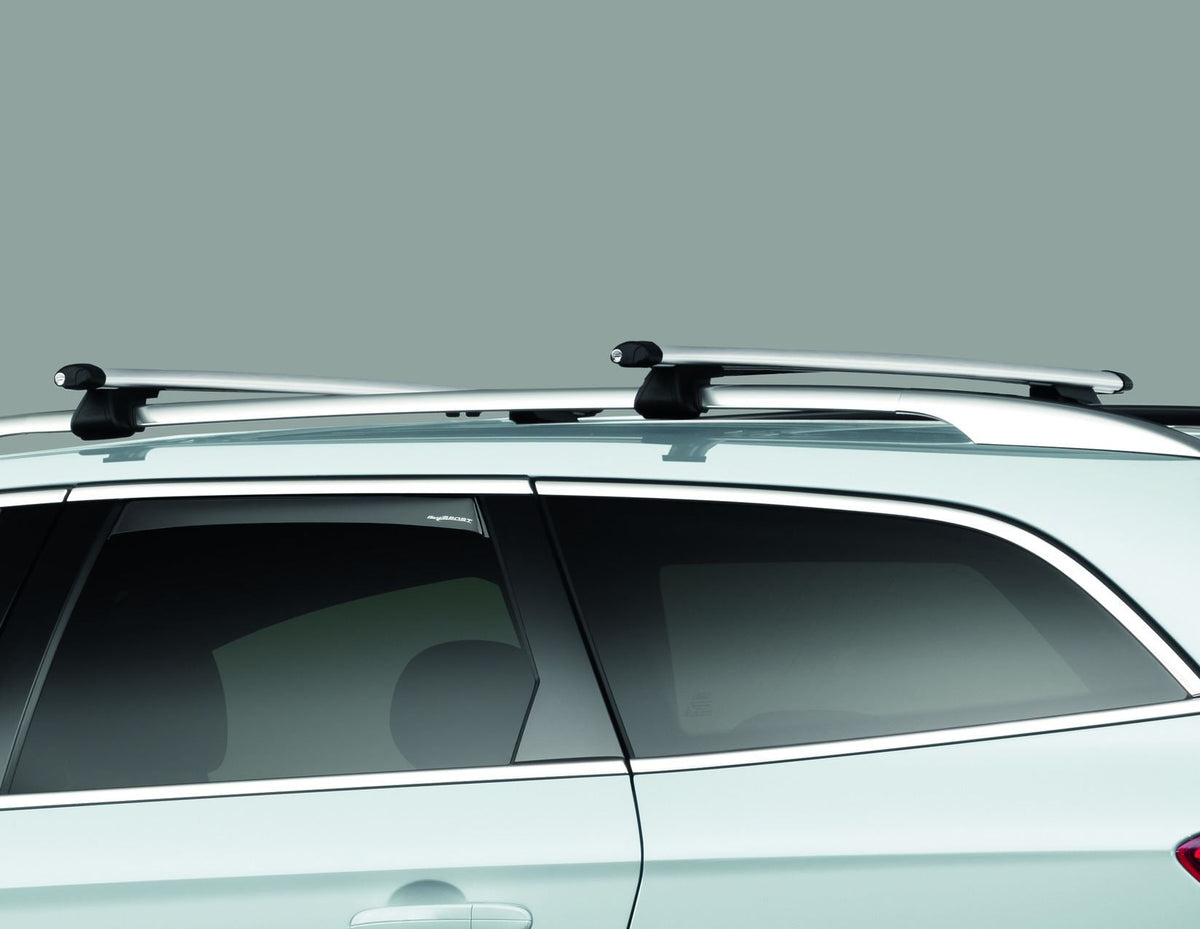 MONDEO ESTATE ROOF CROSS BARS ALUMINIUM LOCKABLE FOR OPEN RAILS SILVER FINISH 2007-2012 1724968