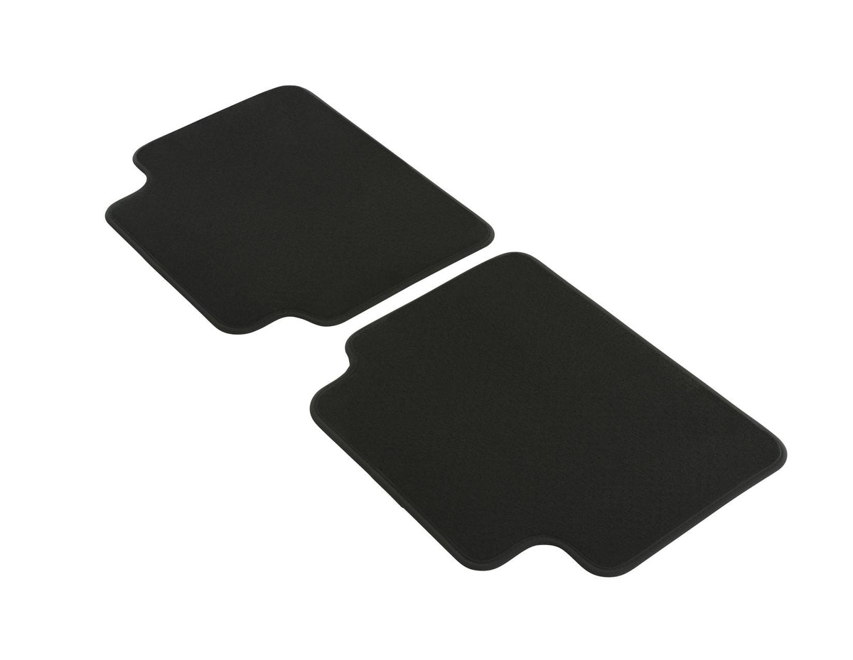 RANGER P703 SUPER SINGLE CAB REAR CARPET FLOOR MATS CONTOURED BLACK WITH NUBUCK LEATHER BINDING 2022-ONWARDS