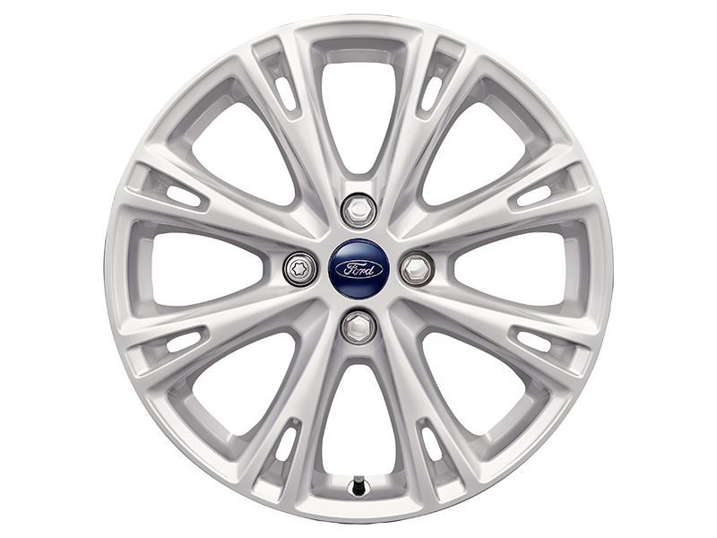 FIESTA 17" ALLOY WHEEL 8-SPOKE DESIGN SPARKLE SILVER FINISH 2012-2019