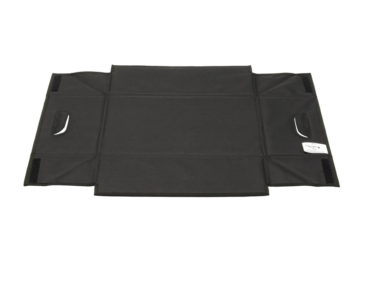 FABRIC TRANSPORT ORGANISER BOX FOLDABLE OPEN TOP BLACK WITH WHITE FORD OVAL ON BOTH SIDES