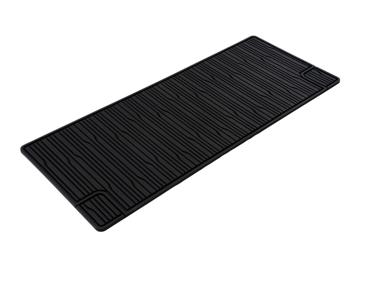 TRANSIT CUSTOM BUS 2ND ROW RUBBER FLOOR MATS ALL-WEATHER CONTOURED BLACK 2024-ONWARDS