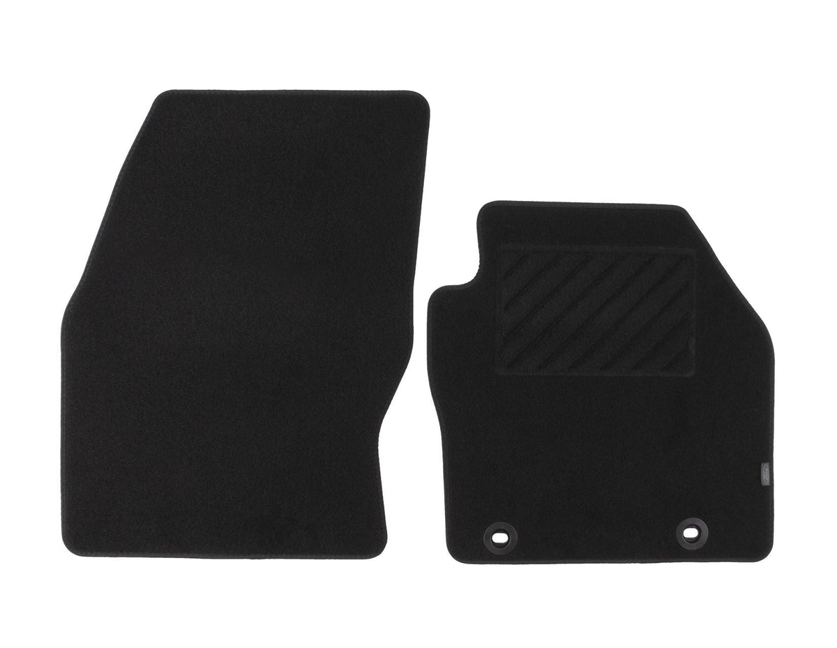 C-MAX FRONT CARPET FLOOR MATS CONTOURED SET BLACK WITH REINFORCED HEAL PAD 2010-2012