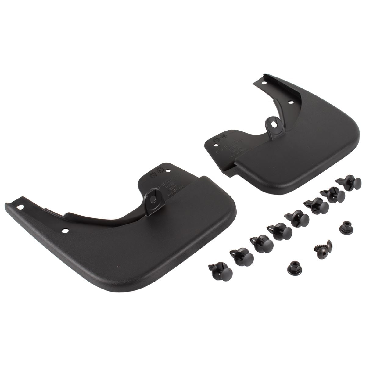 FOCUS ACTIVE ESTATE REAR MUD FLAPS KIT CONTOURED SPLASH GUARDS HEAVY DUTY MATERIAL SET OF 2 2018-ONWARDS