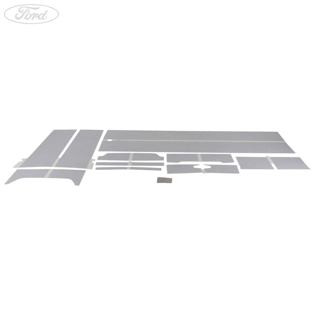 FIESTA MK6 FUSION RACING STRIPES DECAL BLUE