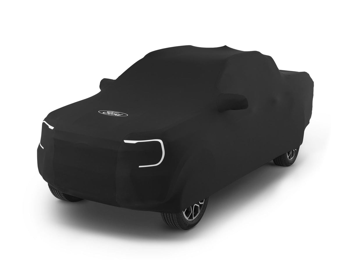 RANGER SAFAR* PREMIUM PROTECTIVE COVER BLACK WITH WHITE FORD OVAL AND RANGER LOGO