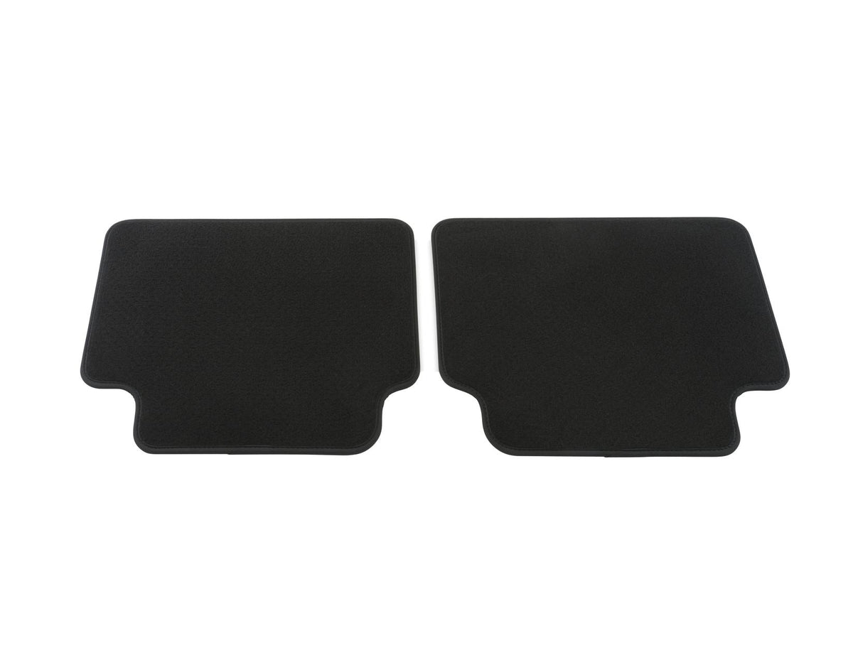 RANGER P703 SUPER SINGLE CAB REAR CARPET FLOOR MATS CONTOURED BLACK WITH NUBUCK LEATHER BINDING 2022-ONWARDS