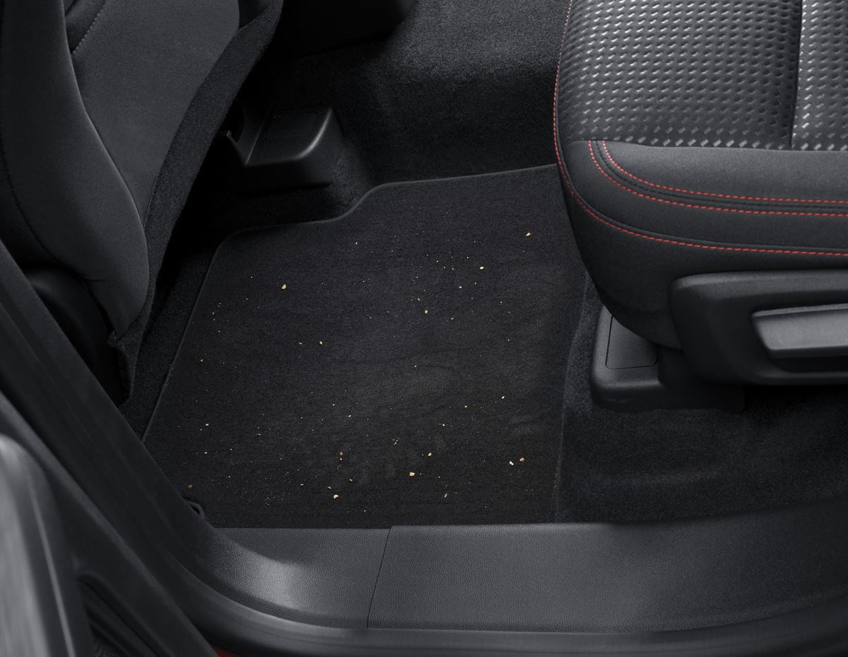 KUGA FRONT & REAR VELOUR CARPET FLOOR MAT KIT CONTOURED BLACK 2020-ONWARDS