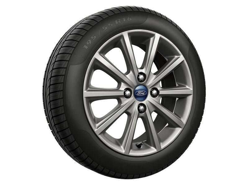 FIESTA 16" ALLOY WHEEL 10-SPOKE DESIGN SPARKLE SILVER FINISH 2012-2019