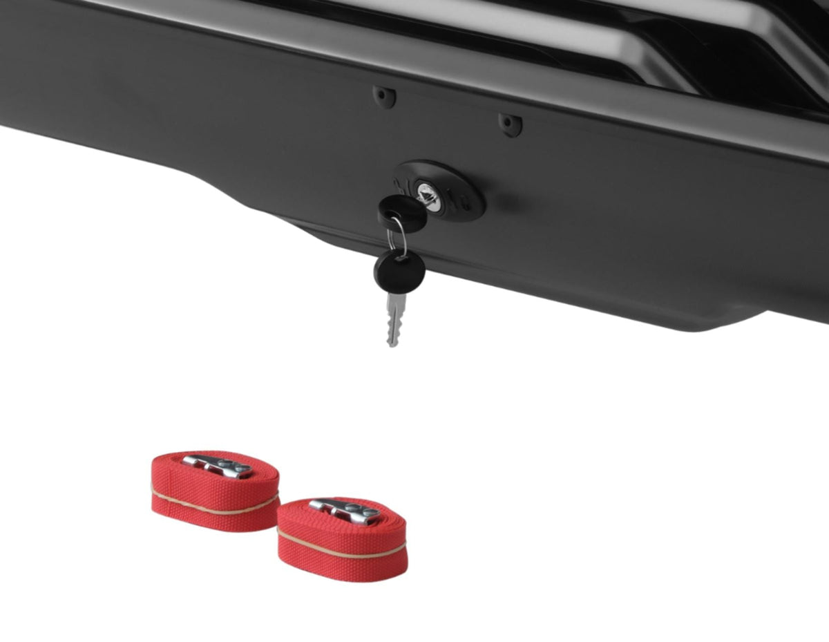 ATERA* CASAR M 380L ROOF BOX LOCKABLE DUAL OPENING LAVA STRUCTURED