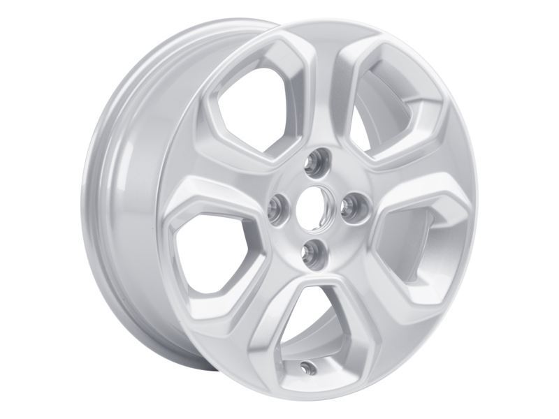 ECOSPORT 16" ALLOY WHEEL 5-SPOKE DESIGN SPARKLE SILVER FINISH 2017-2023