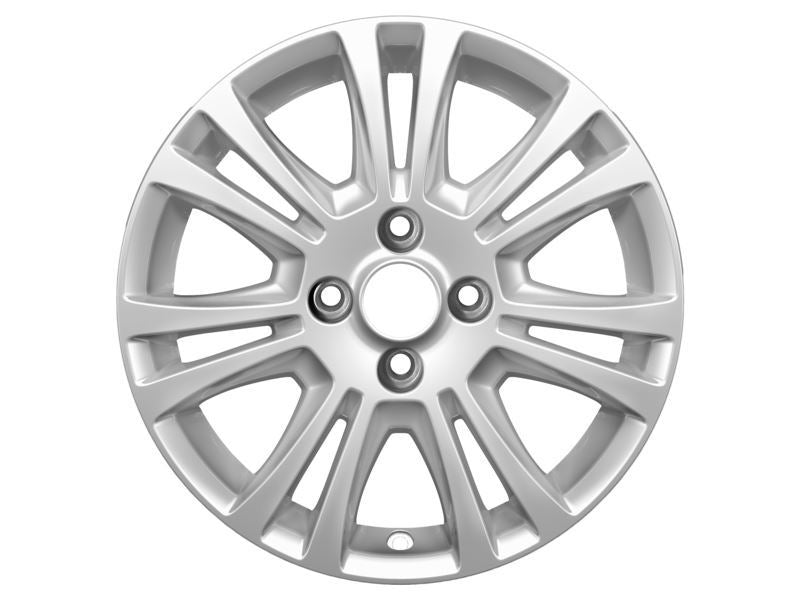 FIESTA 16" ALLOY WHEEL 7-SPOKE DESIGN SILVER FINISH 2012-2019