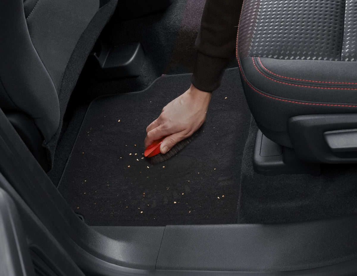 KUGA FRONT & REAR VELOUR CARPET FLOOR MAT KIT CONTOURED BLACK 2020-ONWARDS