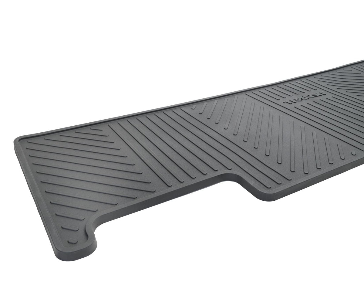 TRANSIT TOURNEO CUSTOM REAR RUBBER FLOOR MAT ALL-WEATHER CONTOURED ONE-PIECE BLACK 2ND SEAT ROW 2012-2023