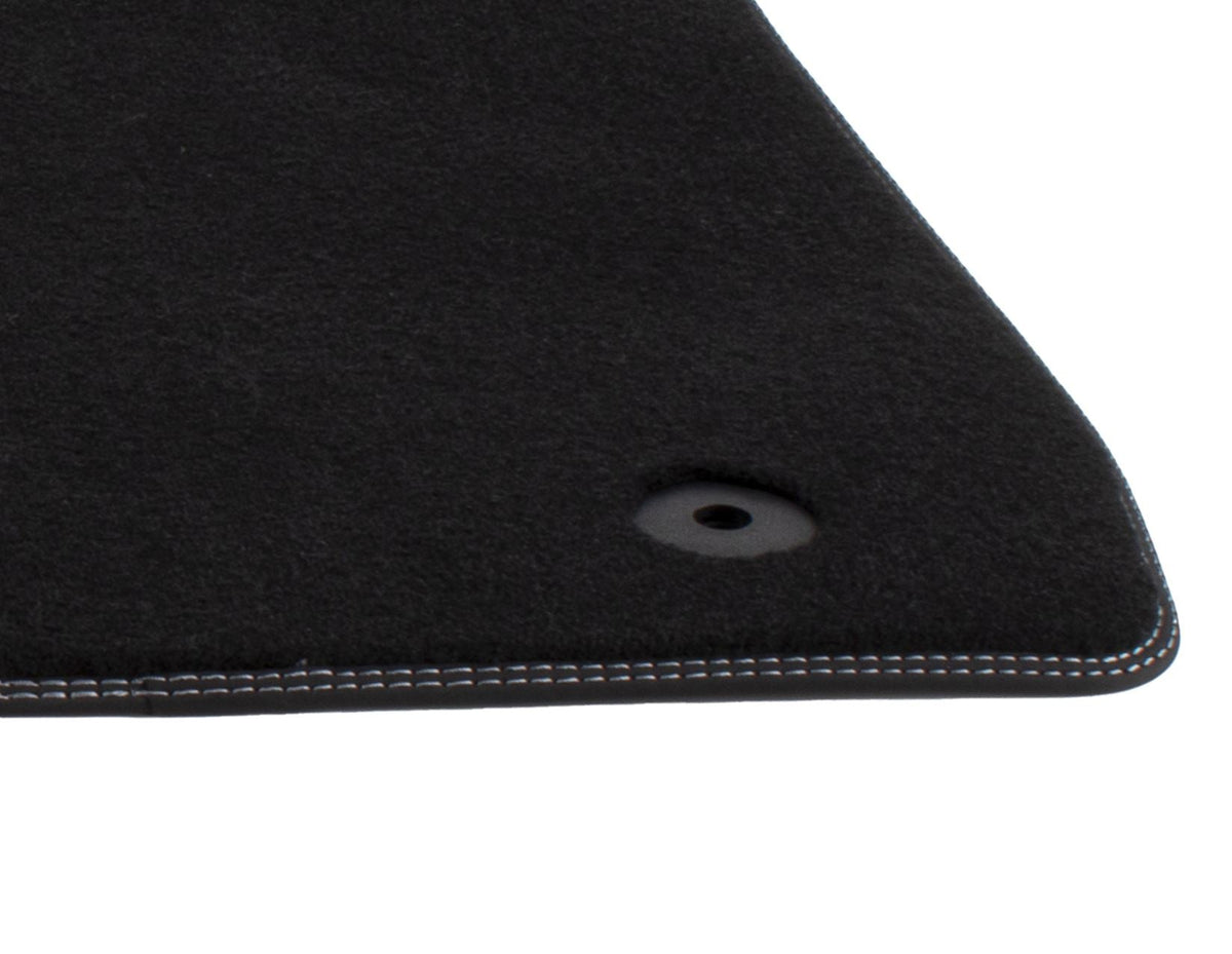MUSTANG MACH-E FRONT VELOUR CARPET FLOOR MATS CONTOURED BLACK WITH 2020-ONWARDS