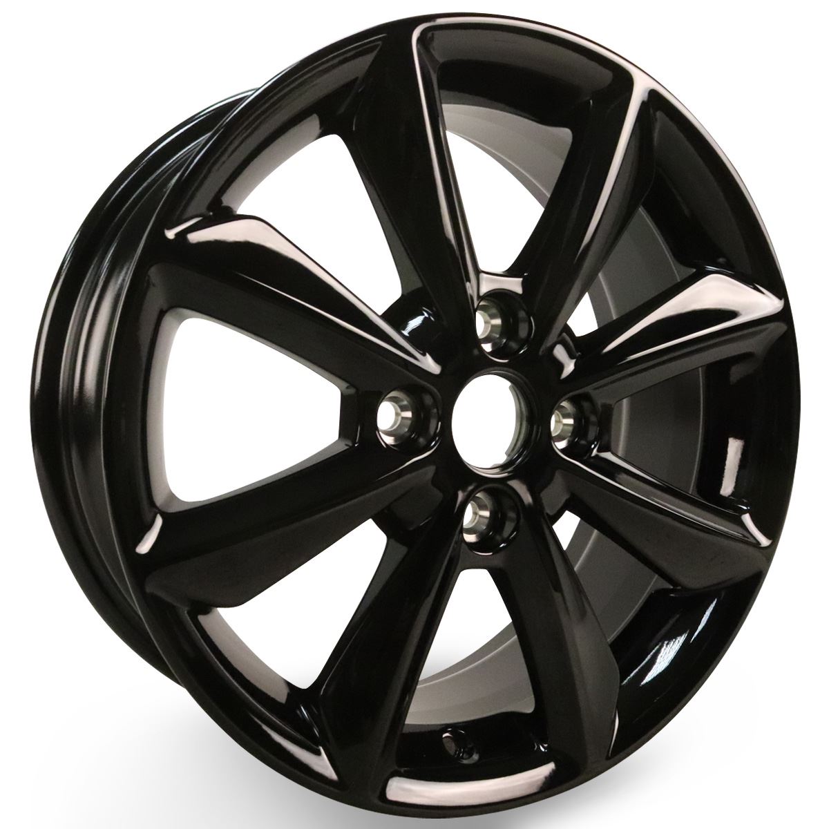 FIESTA 16" ALLOY WHEEL 8-SPOKE DESIGN BLACK FINISH 2017-2023