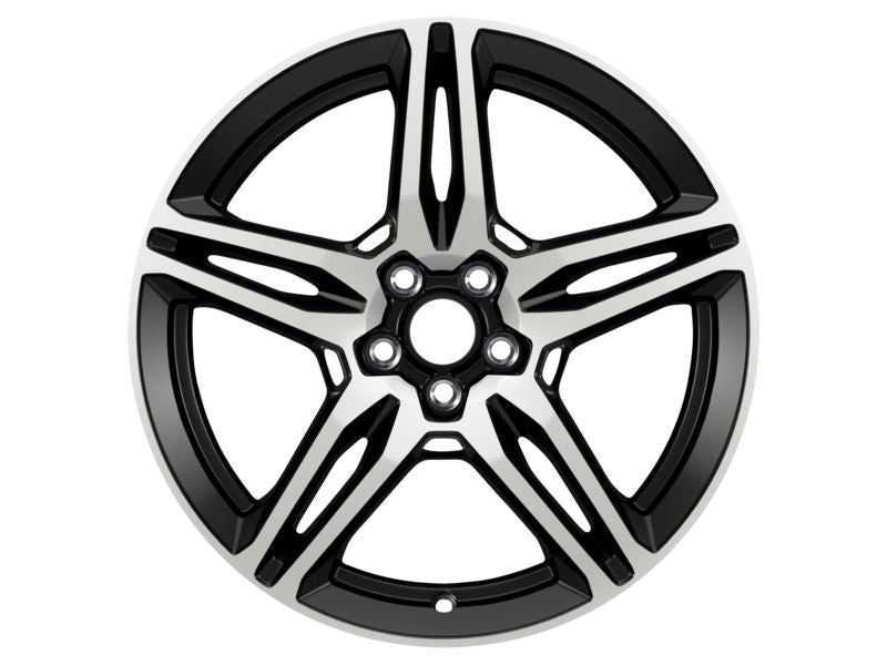 KUGA 19" SET OF 4 ALLOY WHEELS KIT 5X2-SPOKE DESIGN BLACK MACHINED SILVER FINISH 2012-2020 2237416