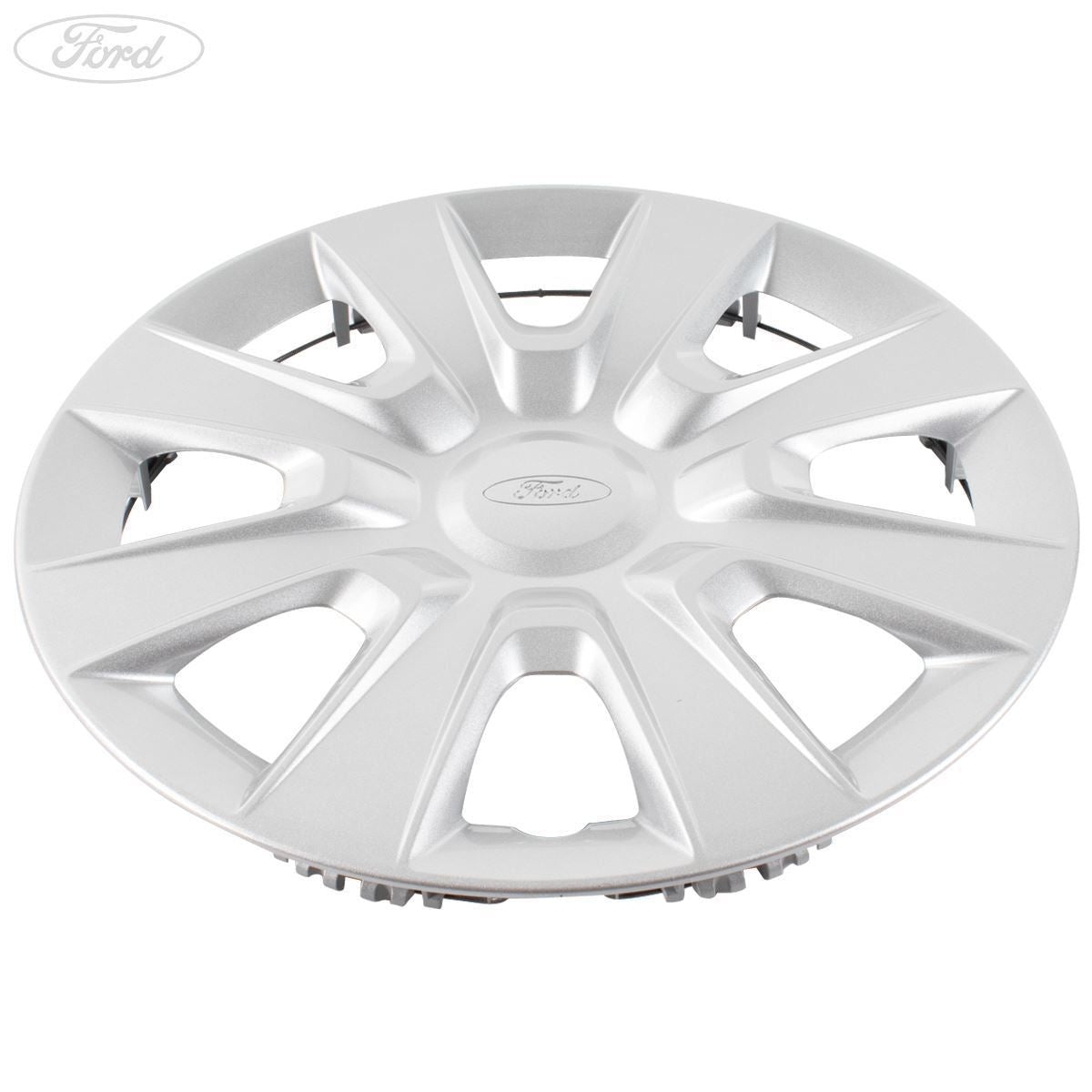 KA SINGLE 14" WHEEL TRIM HUB CAP COVER 8-SPOKE SILVER