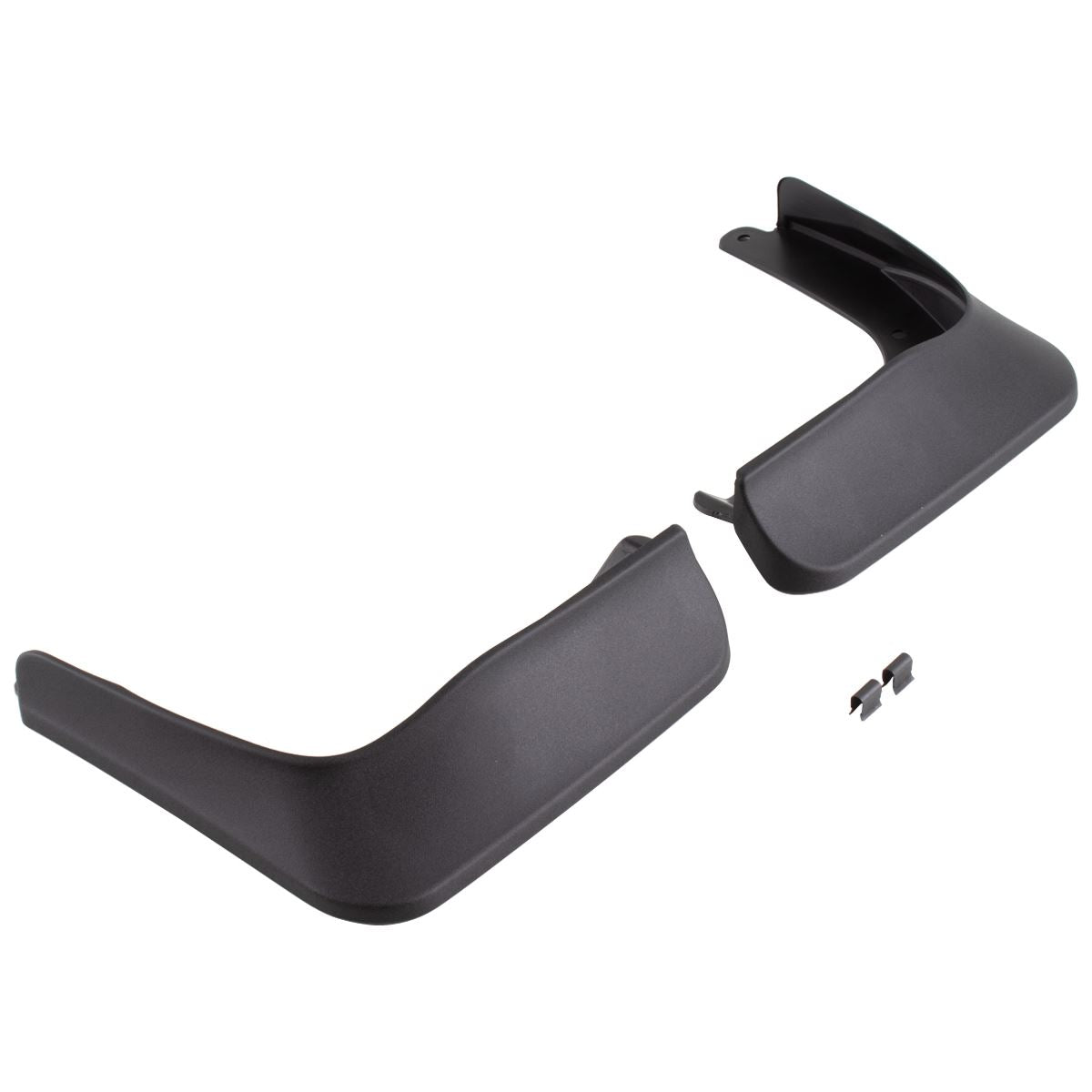 MONDEO FRONT MUD FLAPS CONTOURED SPLASH GUARDS CARBON BLACK VEHICLES WITHOUT BODY STYLING KIT 2014-2022