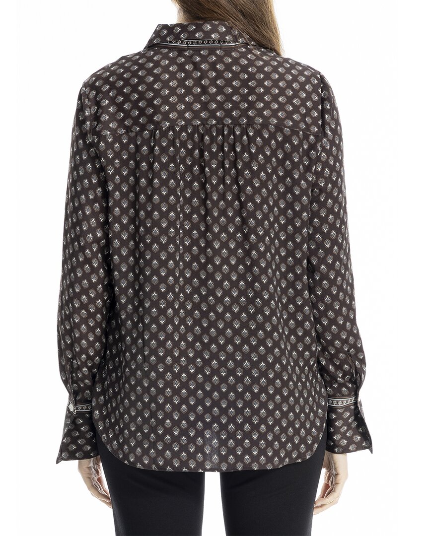 Max Studio Button Front Blouse