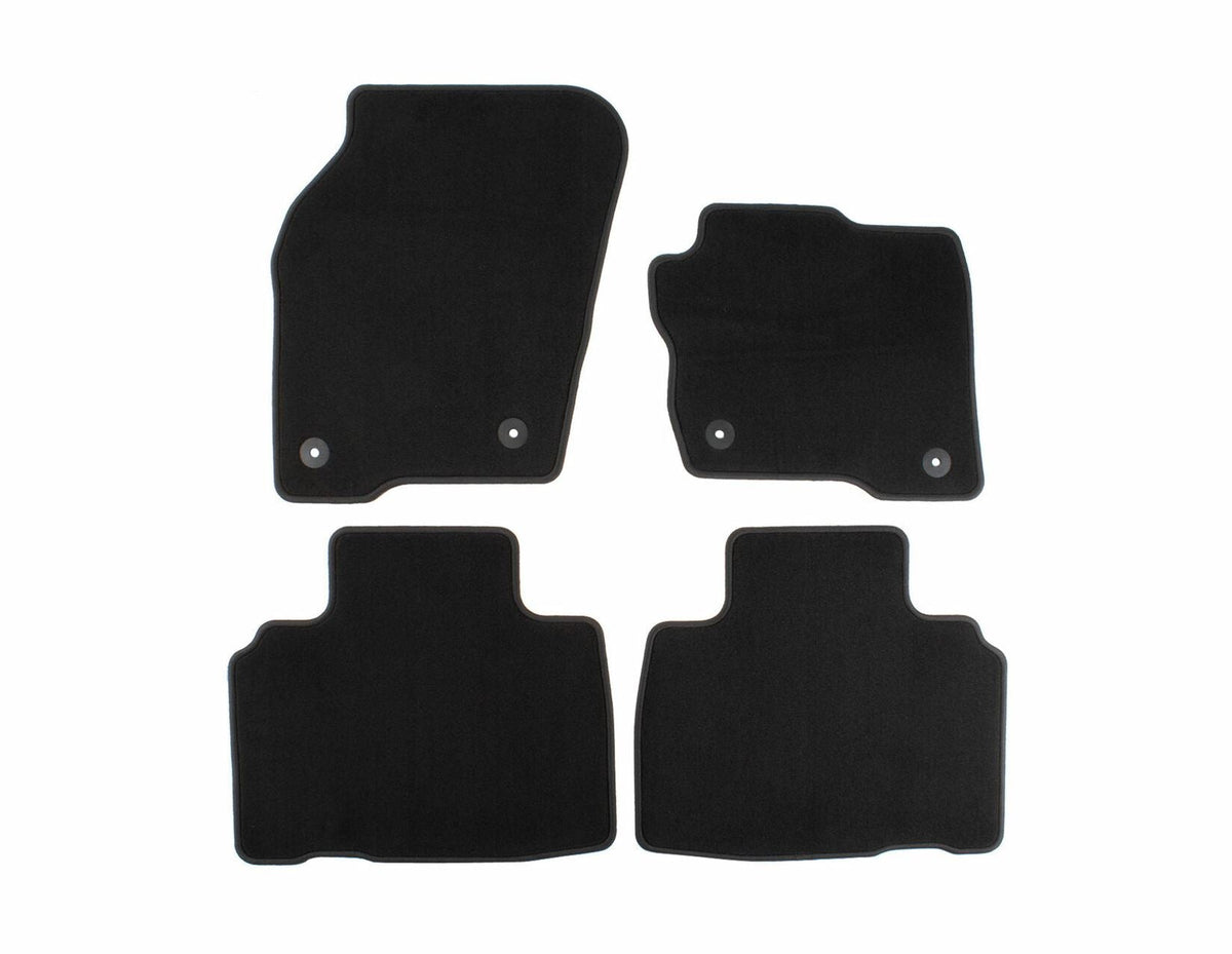 EDGE FROM 01/2016 VELOUR FLOOR MATS FRONT AND REAR,BLACK
