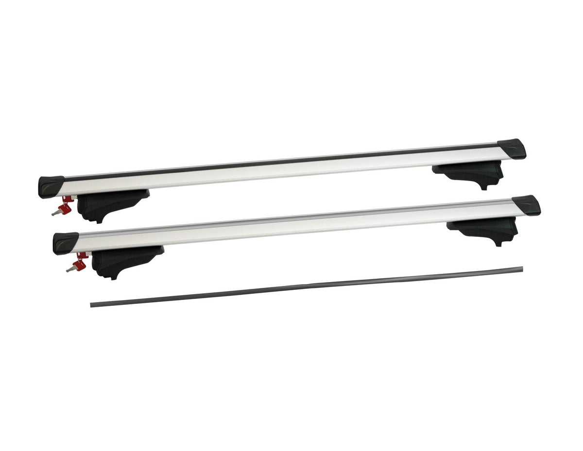 G3* ROOF CROSS BARS LOCKING SILVER FOR TRANSIT TOURNEO CUSTOM 2012-2023