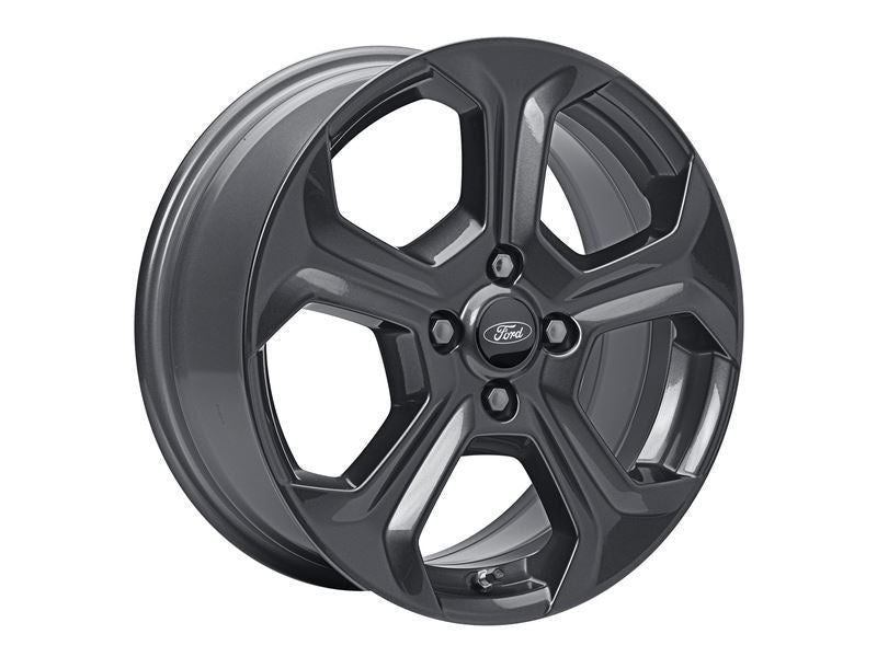 FIESTA 17" SET OF 4 ALLOY WHEELS 12-SPOKE DESIGN ROCK METALLIC GREY FINISH 2012-2019