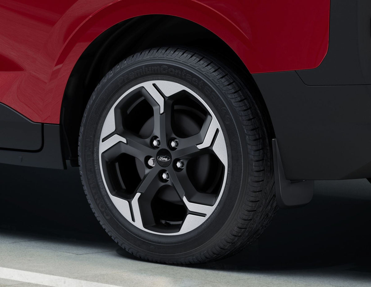 TRANSIT/TOURNEO COURIER 17" ALLOY WHEEL 5-SPOKE DESIGN ABSOLUTE BLACK MACHINED FINISH 2023-ONWARDS