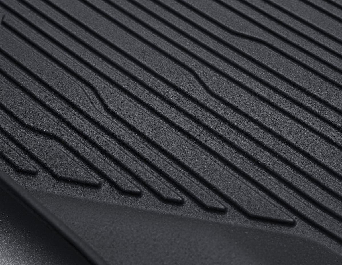 FIESTA PUMA REAR RUBBER FLOOR MATS ALL-WEATHER CONTOURED BLACK 2017-ONWARDS