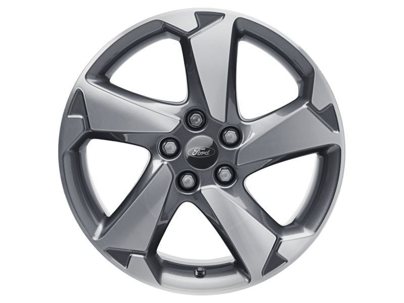 FOCUS 17" SET OF 4 SET OF 4 ALLOY WHEELS 5-SPOKE DESIGN ALUMINIUM SILVER FINISH 2018-2025