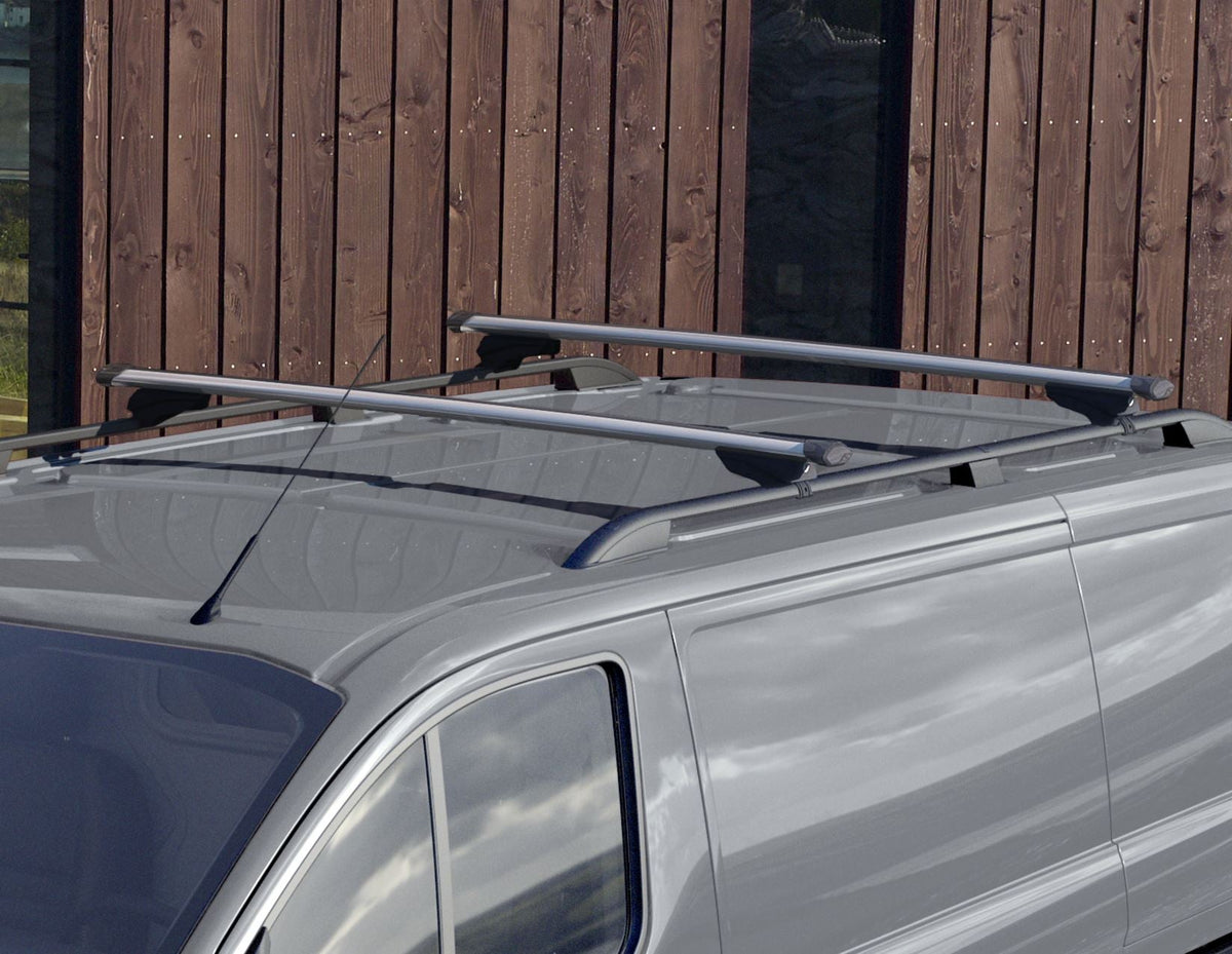 G3* ROOF CROSS BARS LOCKING SILVER FOR TRANSIT TOURNEO CUSTOM 2012-2023