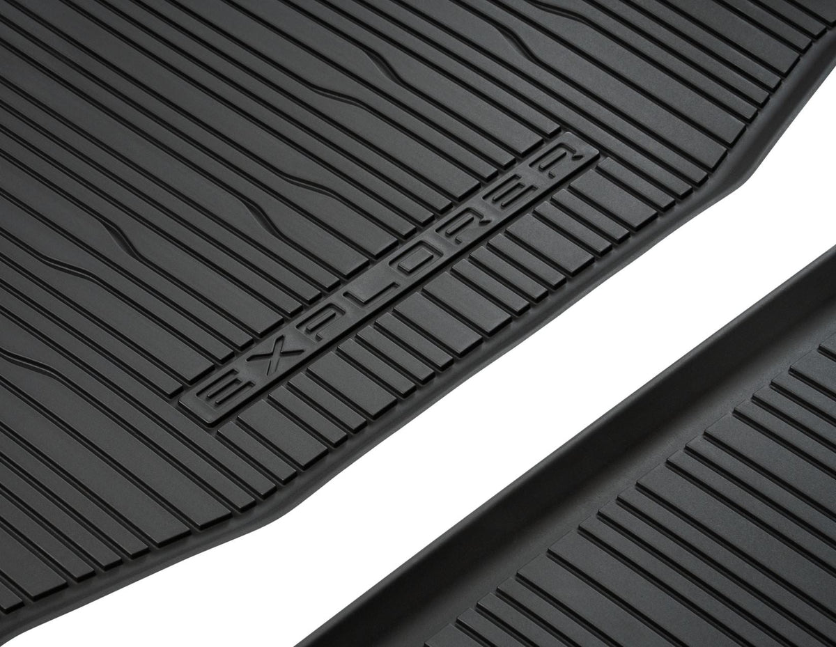 ALL-ELECTRIC EXPLORER RUBBER BOOT FLOOR MAT SET UPPER & LOWER LOAD COMPARTMENT LINER HIGH EDGE TRAY 2024-ONWARDS