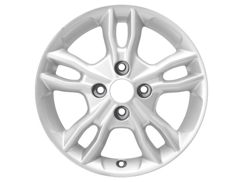 FIESTA 15" ALLOY WHEEL 5X2-SPOKE DESIGN FROZEN WHITE FINISH 2012-2019