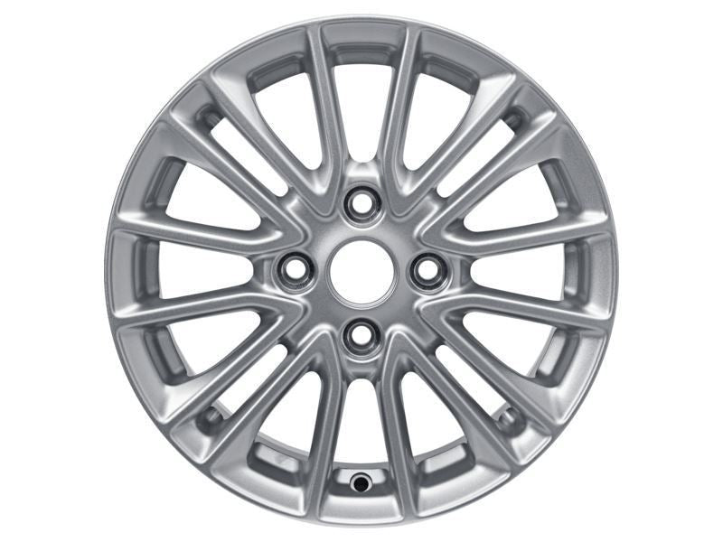KA+ 15" SET OF 4 ALLOY WHEEL 8X2-SPOKE DESIGN SPARKLE SILVER FINISH 2018-2019