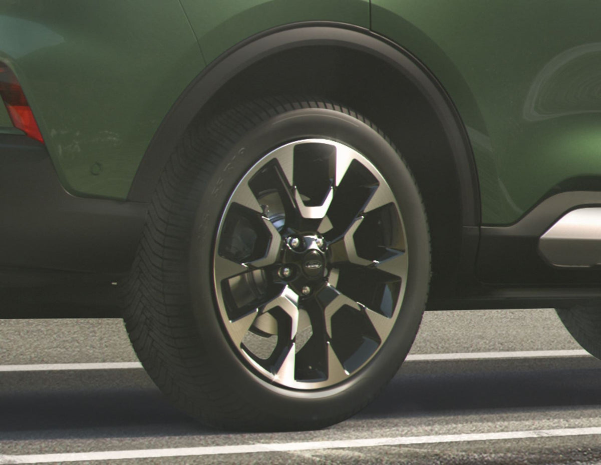 KUGA 19" ALLOY WHEEL 5X2-SPOKE DESIGN MACHINED ABSOLUTE BLACK FINISH 2024-ONWARDS
