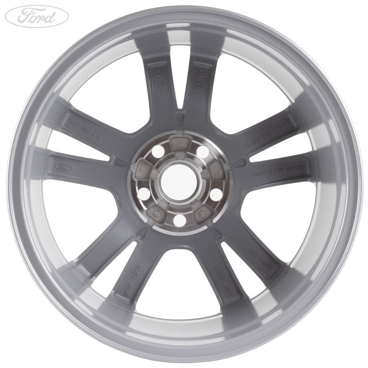 GALAXY S-MAX 17" SET OF 4 ALLOY WHEEL 5X2-SPOKE DESIGN SPARKLE SILVER FINISH 2015-2023