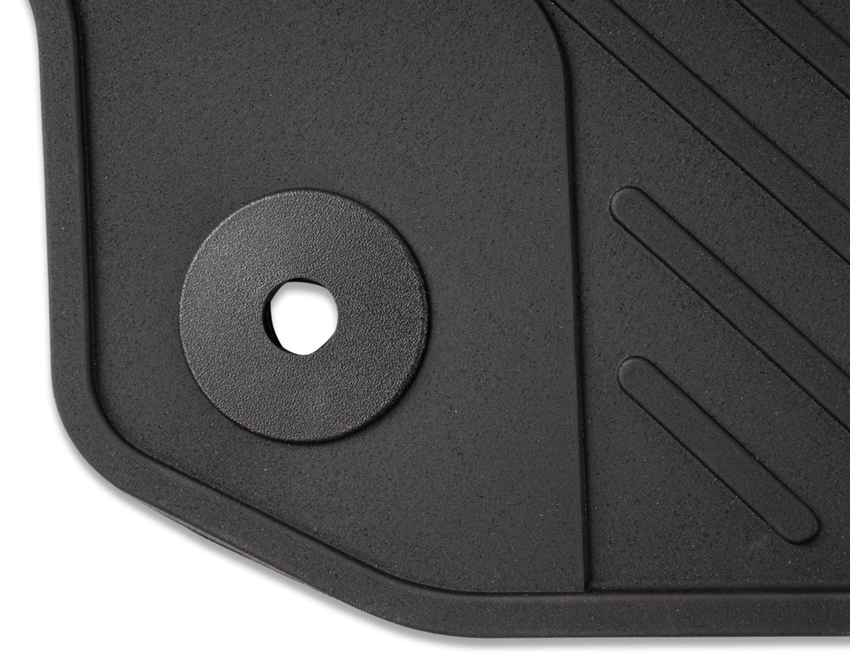 TOURNEO CUSTOM 02/2018-09/2023 RUBBER FLOOR MATS REAR,BLACK