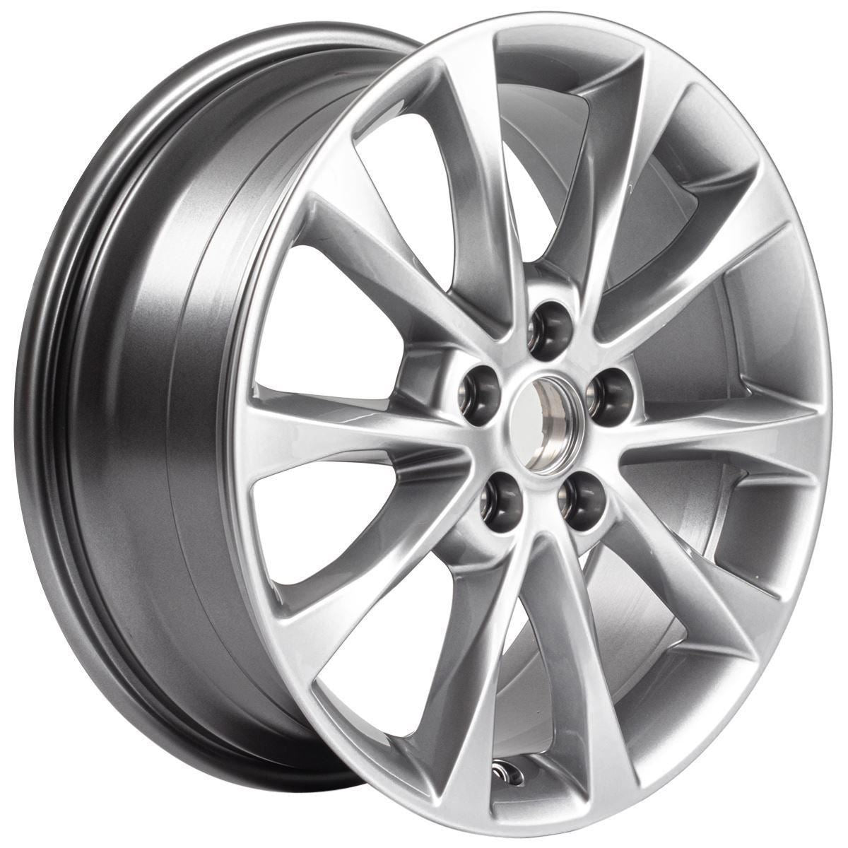 MONDEO 17" SET OF 4 ALLOY WHEEL 5X2-SPOKE DESIGN LUSTRE NICKEL FINISH 2019-2022