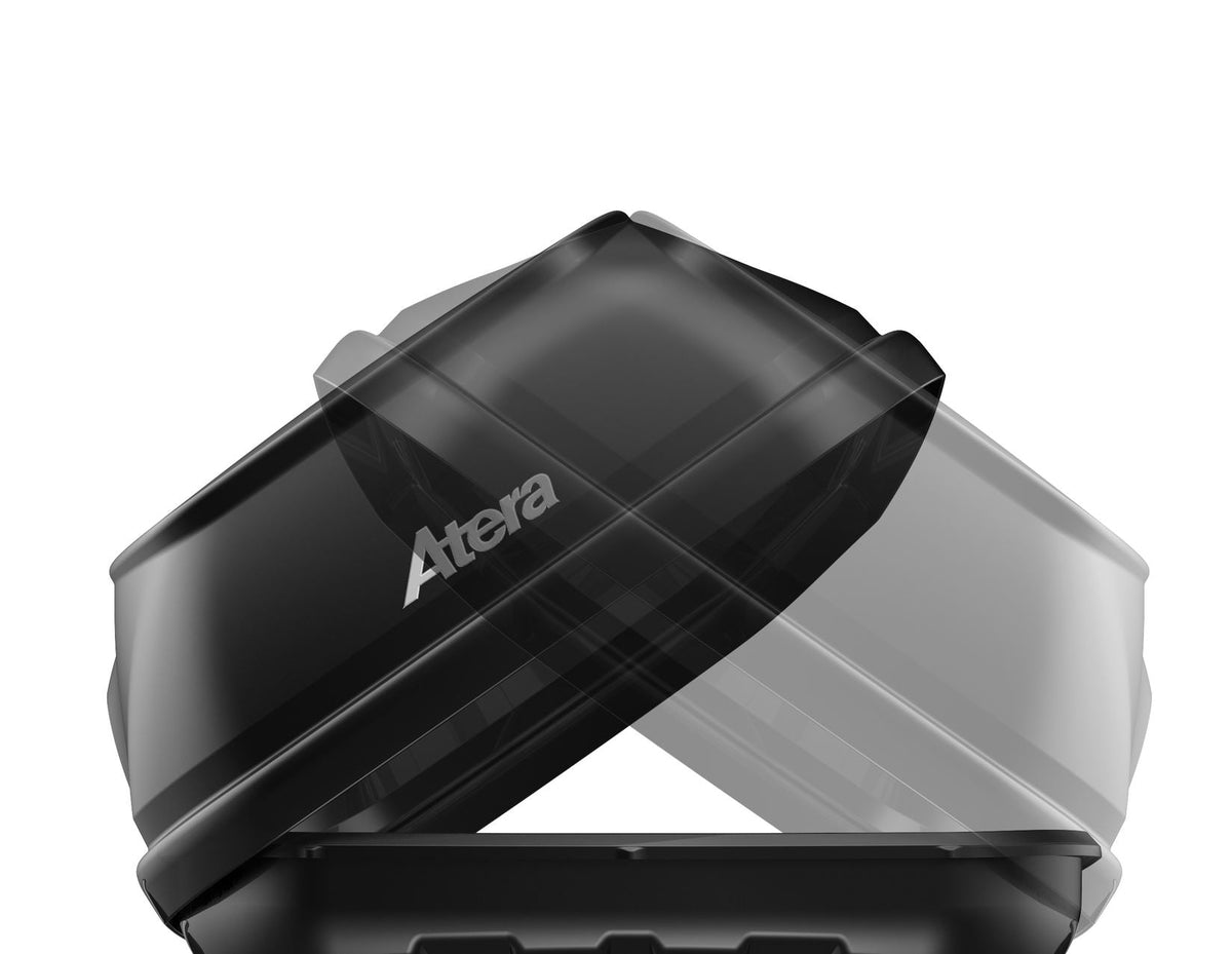 ATERA* CASAR L 420L ROOF BOX LOCKABLE DUAL OPENING BRILLIANT BLACK